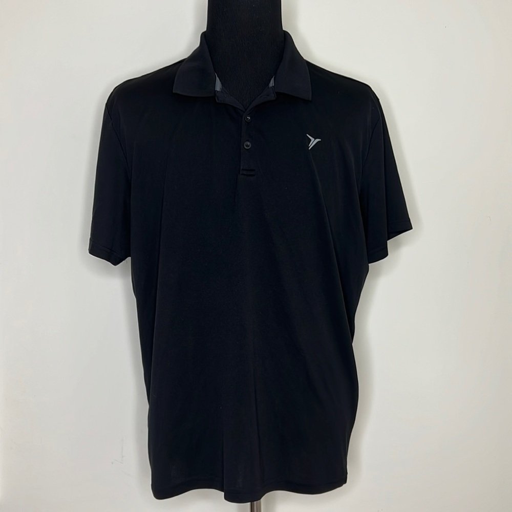 OLD NAVY ACTIVE Black Moisture Wicking Polo Shirt 2XL